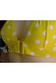 maillot de bains ETAM jaune/pois blanc