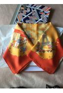 Foulard Hermès intitulé « LES TRIPLES» - Nicole Lambert - rare & recherché !